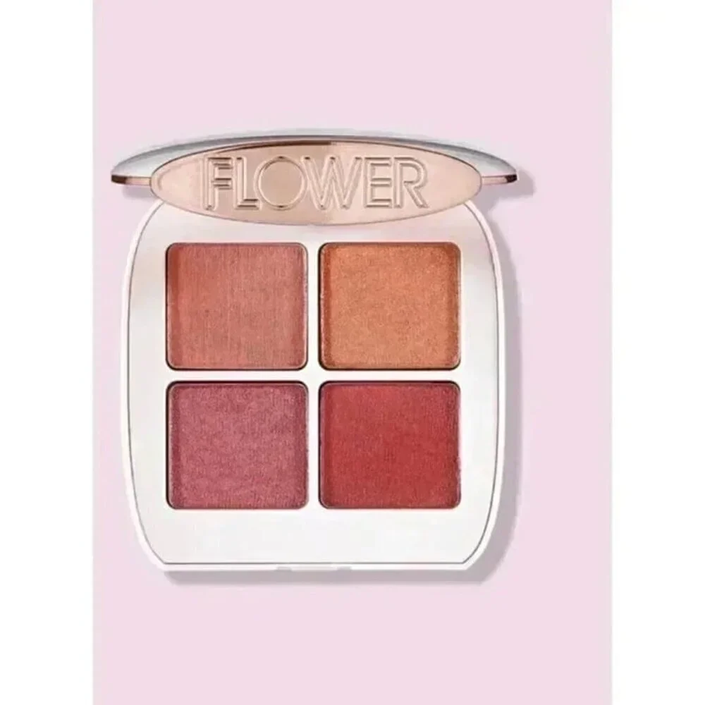 Flower Beauty By Drew Barrymore Petal Play Shadow Quad Berry-More (New)